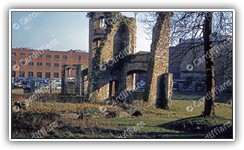 (1958) The ruins of Herbert House, site of the Franciscan (Grey) Friars - Demolished 1965-66