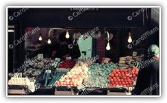 (1970s) Harry Chiplin Fruit and Veg Stall (01) - Mill Lane Market