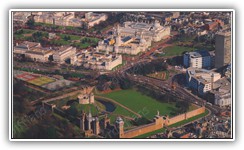 (2001) Aerial view of Cardiff Castle and Civic Centre