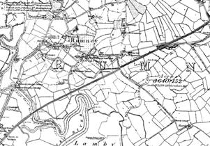 Map of Rumney in 1886.