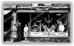 (1923) Salisburys Tyre and Retreads Ltd, Frederick Street (Owned by Charles Patrick and Lilian May Salisbury)