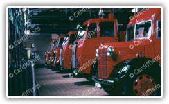 (1958) Fire Engines at the Westgate Street Fire Station