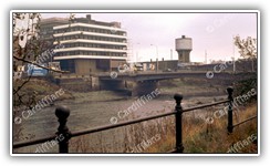 (1972) City Planning Offices under construction, viewed from across the River Taff
