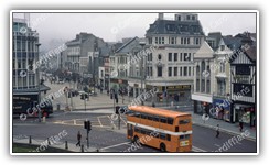 (1980s) View of Queen Street from the Castle Wall (Refuge Assurance Company in background)