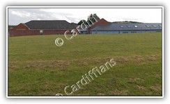 (2015) Cambria Road School Sports Field (02) and modern Hywel Dda Schools - Panorama