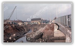 (1976) Clarence Road Swing Bridge 10 - Final remains after demolition (view from the new bridge)