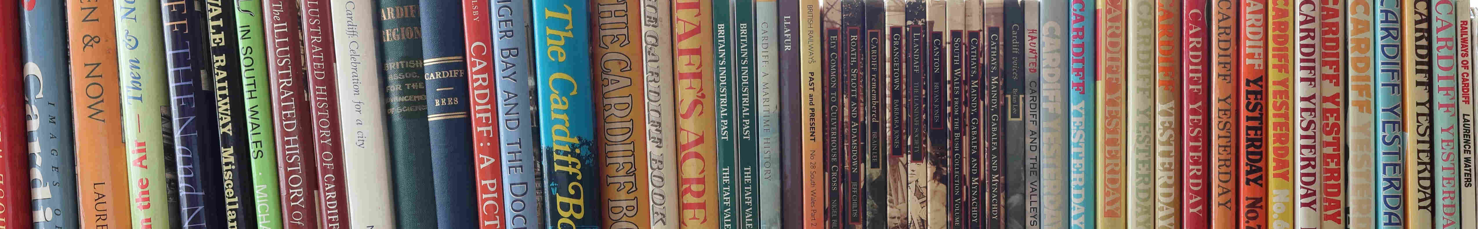 A selection of books about Cardiff.